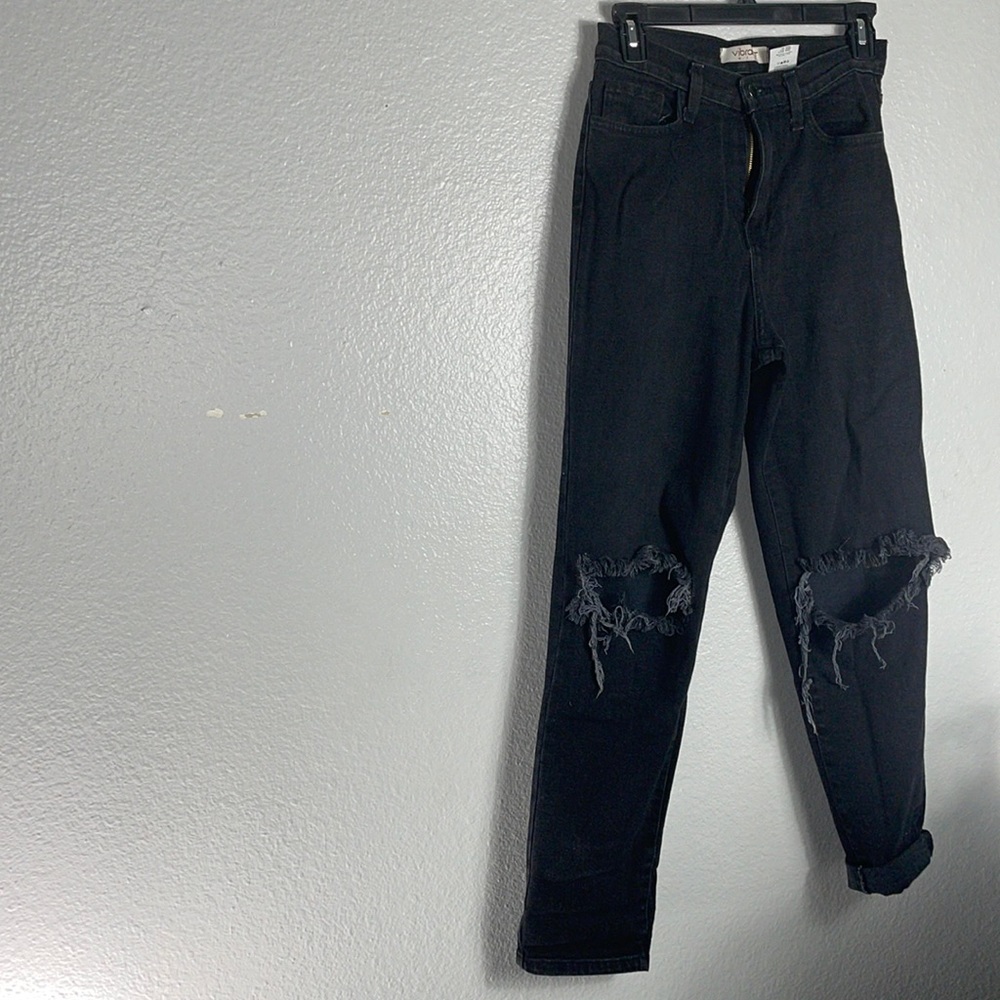 Black Distressed Jeans